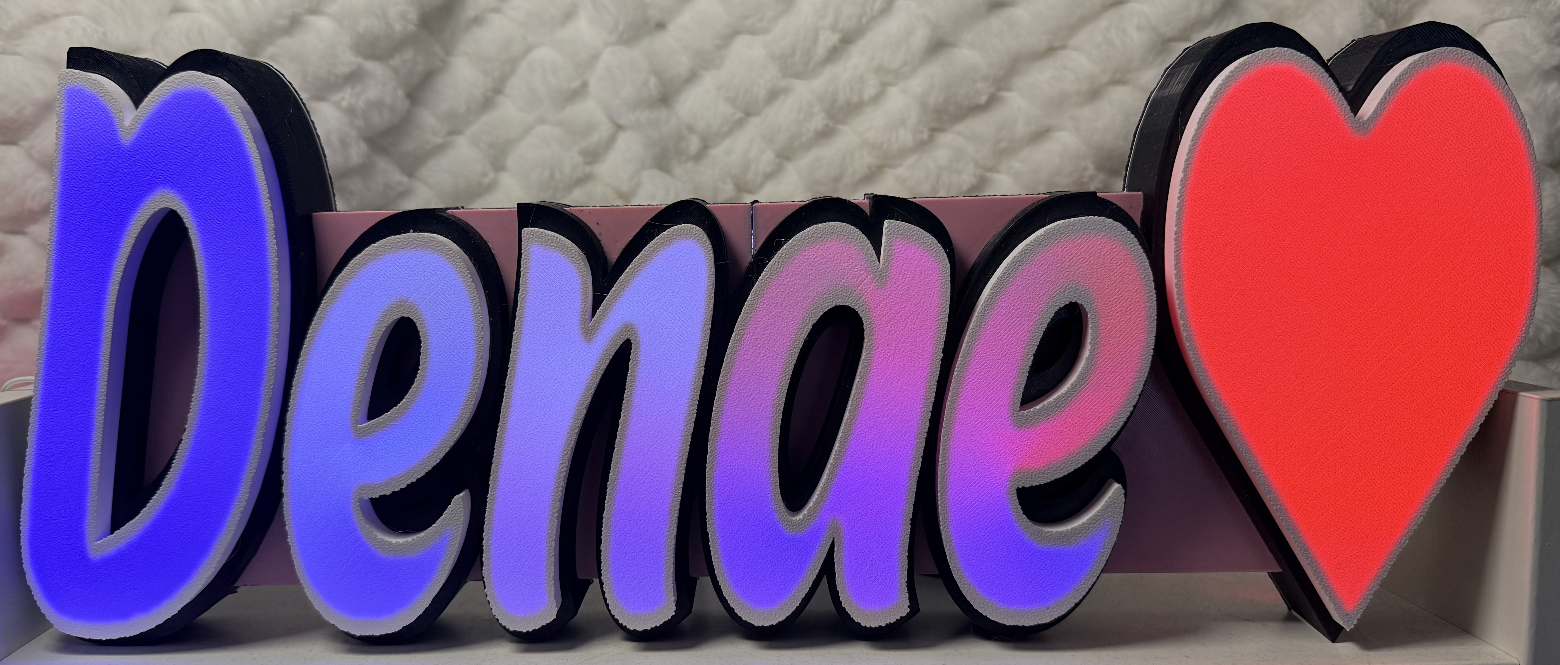 Denae custom LED sign